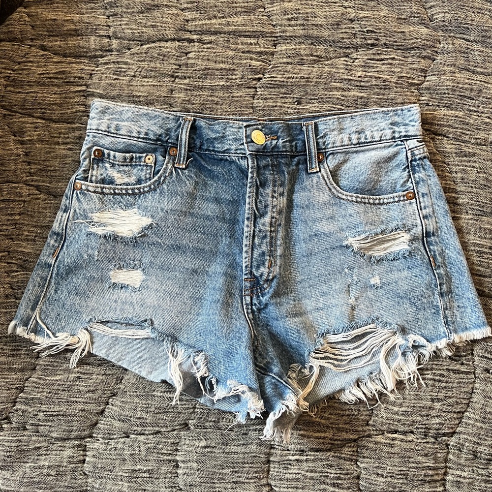 Aero Distressed Denim Short